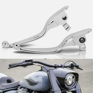 Palanca de mano de embrague de freno cromada para Harley Touring Street Glide FLHX 2017-2020 - Imagen 1 de 13