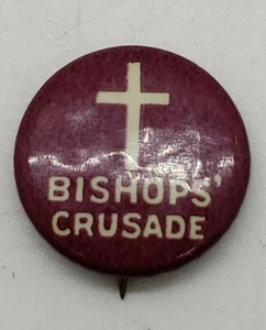 Pin vintage BISHOPS' CRUSADE - Imagen 1 de 4