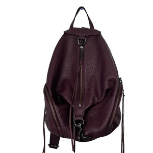 Rebecca Minkoff Julian Leather Backpack 13" - Currant - HF19GPBB01 - Picture 1 of 24