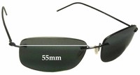 SFX Replacement Sunglass Lenses fits Dragon Monarch 55mm Wide