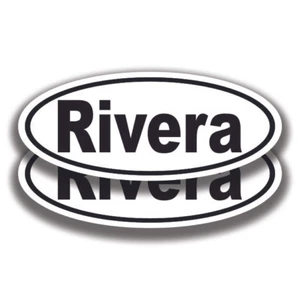 CALCOMANÍAS CON NOMBRE RIVERA 2 pegatinas ventana parachoques coche camión Bogo - Imagen 1 de 1