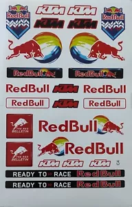 ๐ฎ๐น kit 25 ADESIVI MOTO CASCO KTM STICKER DECALCOMANIA MOTOCROSS SPONSOR IN PVC - Foto 1 di 2