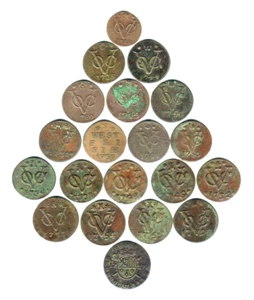 Netherlands East Indies : Holland x 4, Utrecht x 2, West Fries x 4, Zeeland x 9 - Imagen 1 de 2