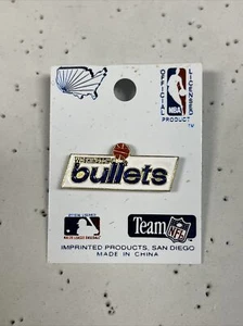 WASHINGTON BULLETS Vintage 1990s NBA Basketball Team Hat Lapel Pin - BRAND NEW - Picture 1 of 1