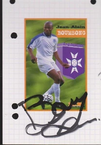 FOOTBALL CARTE JEAN ALAIN BOUMSONG AJ AUXERRE SIGNATURE ORIGINALE - Picture 1 of 1