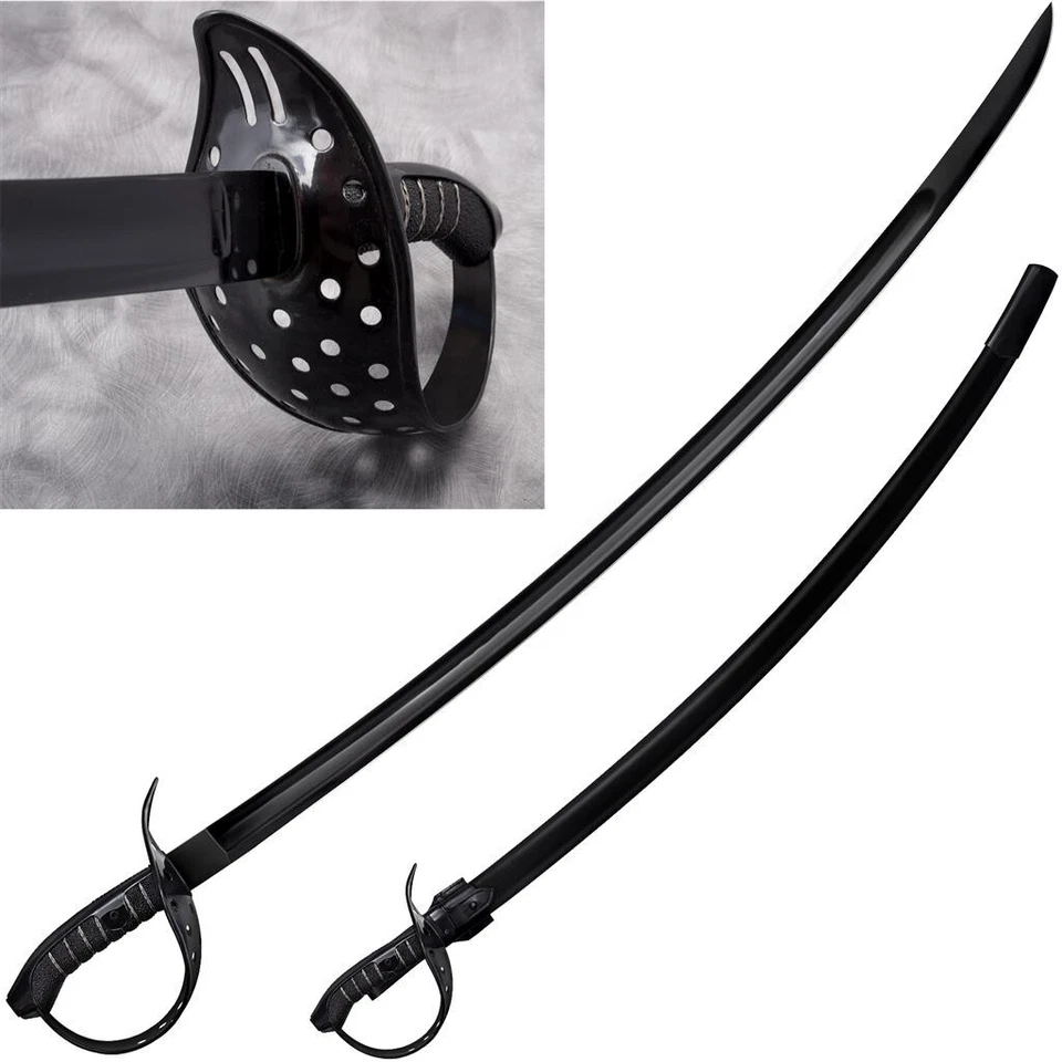 Cold Steel Thompson Saber Negro 34" Hoja/Cordón Envuelto Ray Skin Mango - 88EBTS Foto 1 de 1