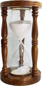 Handmade 60 Minutes Wooden Sand Timer/Sand Clock/ 60 Minutes Hour Glass - Picture 1 of 3