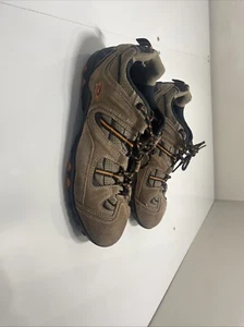 Hi-Tec Carbon Hiking Trail Shoe Brown Orange Youth - Men Size 9 - Picture 1 of 7