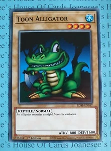 Toon Alligator LDS1-EN052 Common Yu-Gi-Oh Card 1st Edition New - Picture 1 of 3