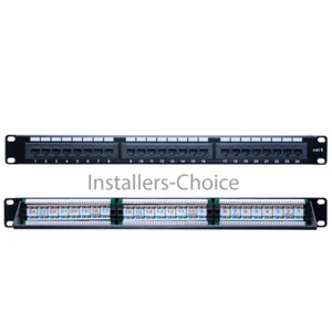 24 Port Cat6 UTP Patchpanel RJ45 110 Typ 1HE LAN Netzwerk - Bild 1 von 4
