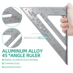 Travi per tetto 7" falegname guarnizioni angolo alluminio righello triangolo quadrato - Foto 1 di 9