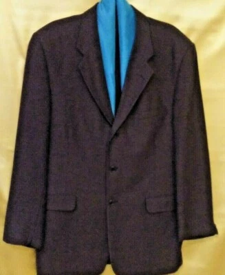 Fioravanti 男式西装尺寸 44L-blazer 黑色 褐色 — 第 1/4 张图片