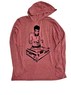 Bruce Lee The Legend - Camisa con arco y flecha - Sudadera con capucha roja - Grande - Nueva Foto 1 de 2