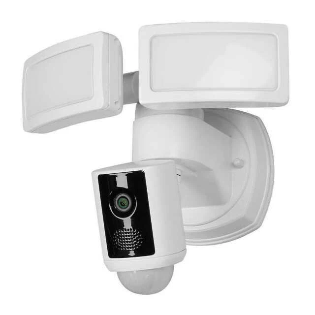 Feit Electric 1355300 LED Dual Head Motion Sensor Floodlight with Security Camera