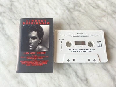 Lindsey Buckingham Law And Order CASSETTE Tape 1981 Elektra/Asylum Fleetwood Mac - Изображение 1 из 3