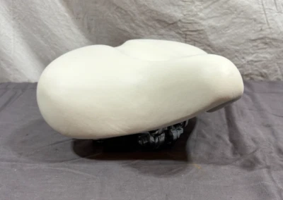 Asiento de sillín de bicicleta de crucero acolchado con resorte blanco Cionlli Boxer NUEVO Foto 1 de 4