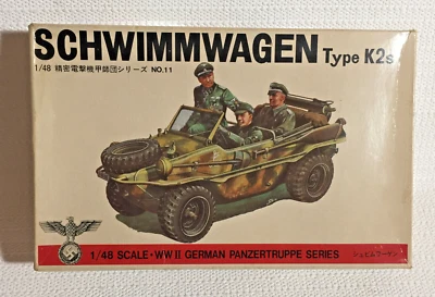 Bandai Schwimmwagen Tipo K2s Segunda Guerra Mundial Panzertruppe Alemán y Caja Diorama 95% Completa Foto 1 de 4