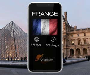 France | 10GB for 30 days | Mobile Data eSIM | Fast Delivery - Picture 1 of 1