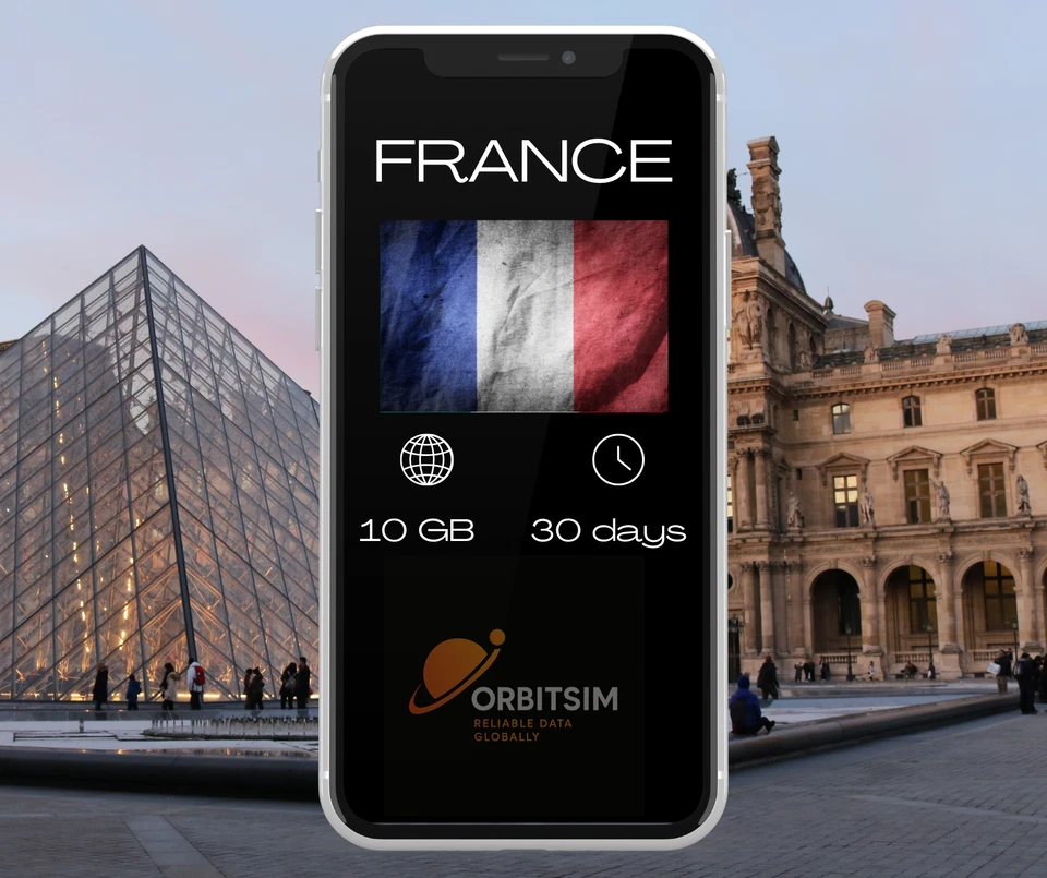 France | 10GB for 30 days | Mobile Data eSIM | Fast Delivery - Photo 1/1