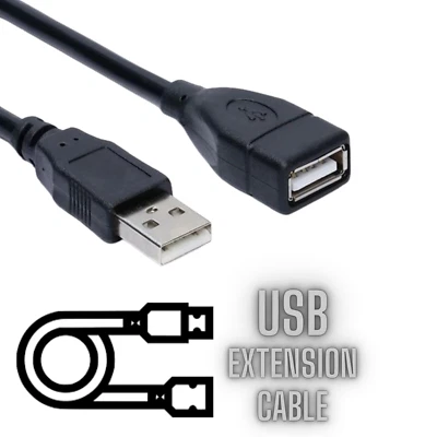 Cable de Extensión USB 2.0 Tipo A Macho a A Hembra Cable Extensor LOTE DE ALTA VELOCIDAD Foto 1 de 4