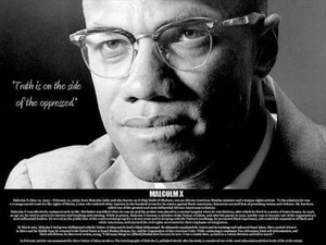 Malcolm X Poster Truth is On Side of the Oppressed (24x18) - Picture 1 of 1