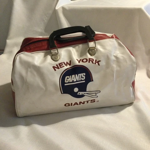 New York Giants RARE 1970's Vintage Gym Travel Vinyl Bag NFL Football League Gem Cover