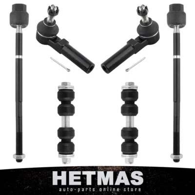 Barra estabilizadora delantera 6 piezas eslabones extremos de barra de amarre interior exterior para Dodge Plymouth neón 95-98 Foto 1 de 4