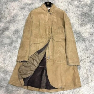 Brunello Cucinelli Brunello Cucinelli Lamb leather suede faux mouton coat - Picture 1 of 11