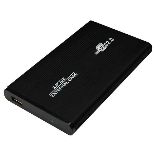 LogiLink UA0040B Festplattengehäuse 2,5'' Zoll IDE HDD USB 2.0 Alu schwarz
