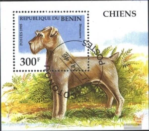 Benin block12 (complete issue) used 1995 Dogs - Picture 1 of 1
