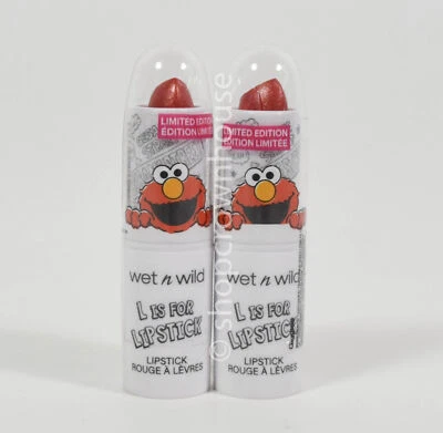 2 Lápiz labial Wet n Wild Sesame Street L Is para - GIGGLES Foto 1 de 3