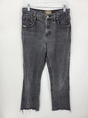 Rockies Rocky Mountain Jeans Womens 8 Long Black Natural Rise Raw Him Vintage - Image 1 of 4