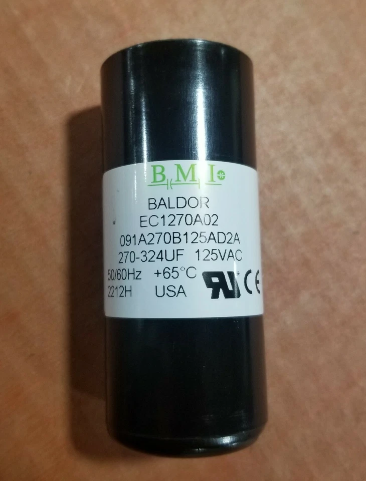 BALDOR / BMI - EC1270A02 - CONDENSADOR ELEC 115V - 50/60HZ Foto 1 de 1