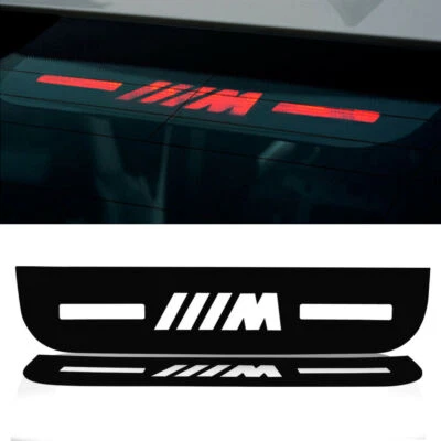 Black Vinyl Brake Light Cover For BMW 3 Series E46 E90 E92 F30 F35 F80 F31 - Image 1 of 4