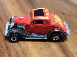 ✅1979 Hot Wheels Hot Rod Coupe Hi-Rakers Real Riders 1934 Ford Red Yellow Flames - Picture 1 of 16