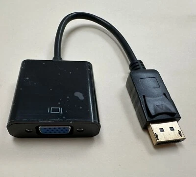 DisplayPort DP to VGA Adapter for any brand (Dell,  HP, Lenovo, ASUS, ACER) - Image 1 of 4