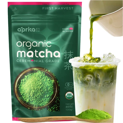 Polvo de té verde Matcha grado ceremonial de 1ª cosecha, hecho en Japón, 100 g Foto 1 de 4