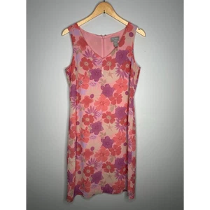 Old Navy Collection Women's Vintage Pale Floral Print Sheath Dress Size 10 - Picture 1 of 8
