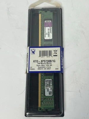 Kingston KTD-XPS730B/1G 1GB Low Profile Memory RAM PC3-10600 DDR3-1333MHz - Image 1 of 3