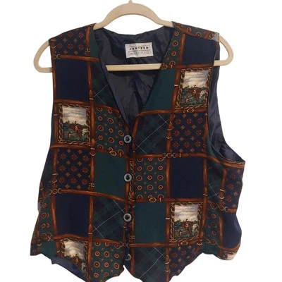 Vintage Jantzen Classics Equestrian Horse Vest - Image 1 of 4