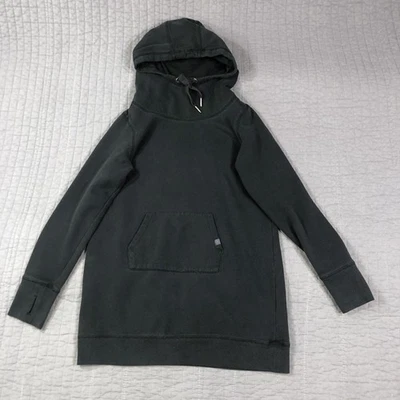 Gaiam Hoodie Tunic Women XS Longline Pullover Kangaroo Pocket Thumbholes Yoga - Image 1 of 4