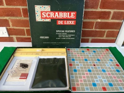 Vintage Scrabble Deluxe Board Game with Turntable - 1973 - Fully Complete VGC - Image 1 of 4