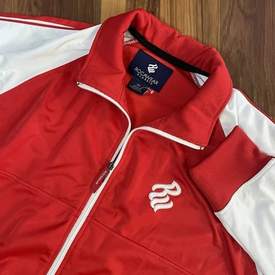 Rocawear Classic Men’s 2XL Red White Full Zip Track Jacket Y2K Hip Hop Retro - Image 1 of 4
