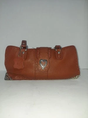 M.C. Bolso de Hombro Cartera Marc Chantal Marrón, Cuero Med Guijarro  Foto 1 de 4