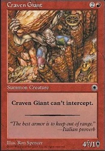 Craven Giant - Portal # MTG Magic The Gathering - Image 1 of 1