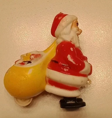 Caminante rampa de Navidad de Papá Noel juguetes Marx de plástico duro vintage Foto 1 de 4