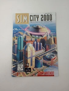 Sim City 2000 Instruction Booklet MANUAL ONLY (SNES Super Nintendo) NO GAME  - Picture 1 of 9