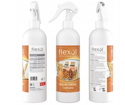 Olio per vimini e rattan Flexol 0,5L con PENNELLO IN OMAGGIO - Immagine 1 di 4