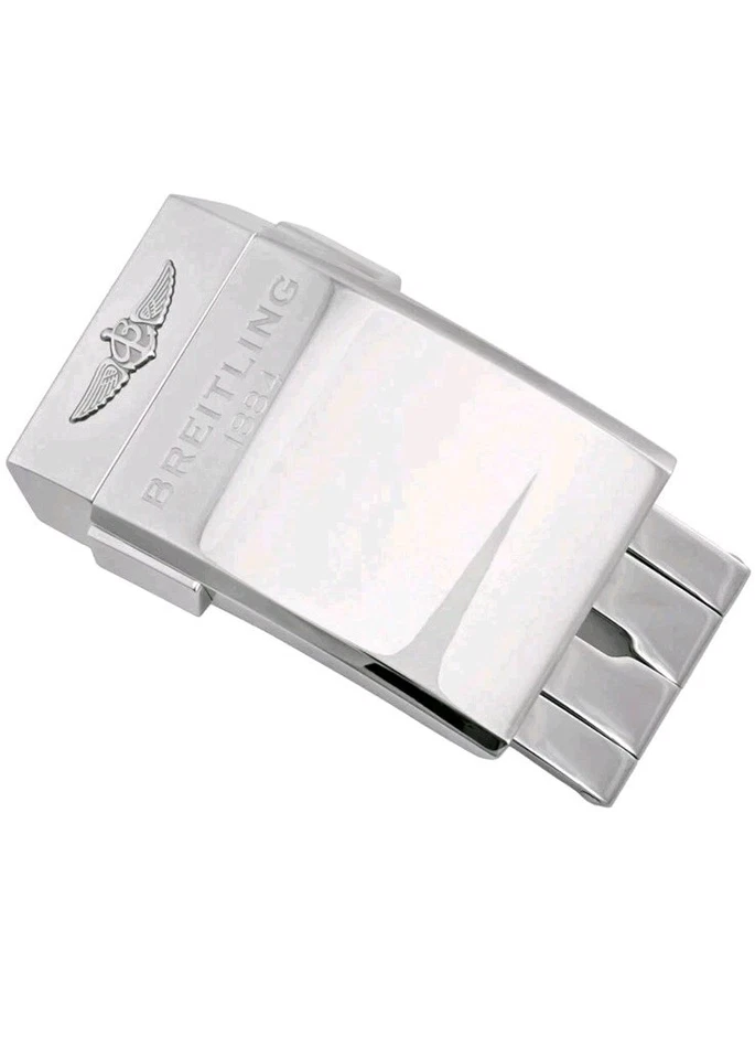Breitling Clasp 18mm Brushed Deployment Buckle Push Button A18DSA.4 SuperOcean