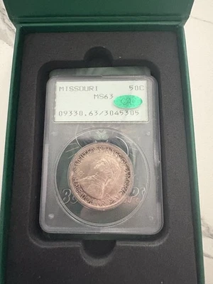 1921 Missouri 50c PCGS CAC MS63 - Image 1 of 2